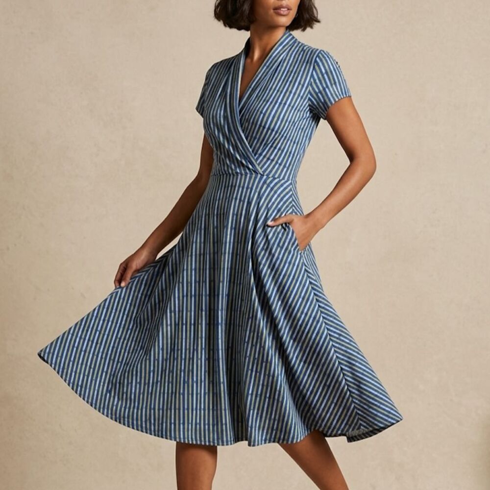 Karina Dress Megan Dress Novelty Retro Pencil Print Size S/M Teacher Professor